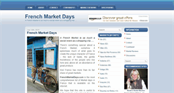 Desktop Screenshot of frenchmarketdays.com