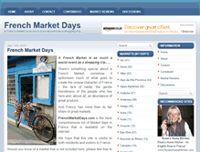 Tablet Screenshot of frenchmarketdays.com